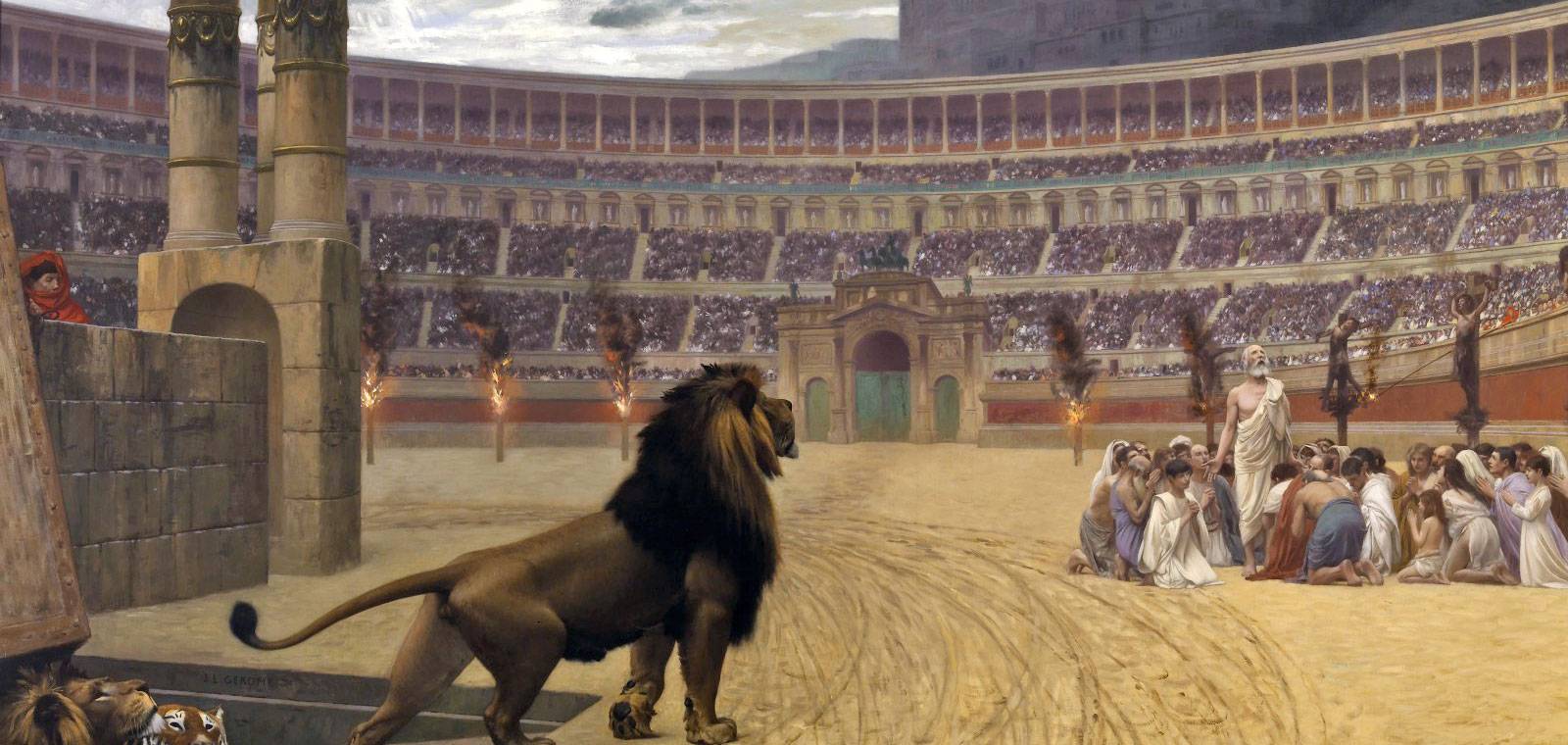 Простолюдин на трибуне колизея 6. Большой цирк в Риме. Жана-Леона Жером Иерусалим.