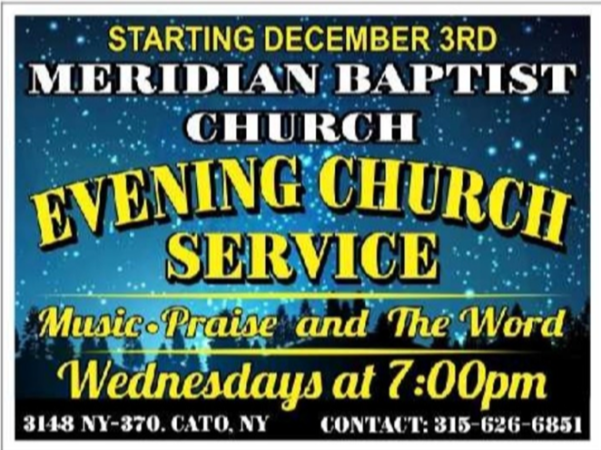Wednesday Evening Church at Meridian Baptist Church