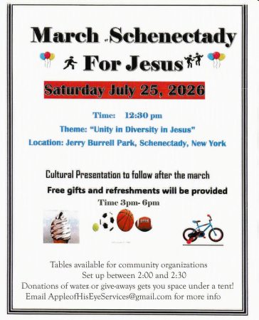 March Schenectady for Jesus